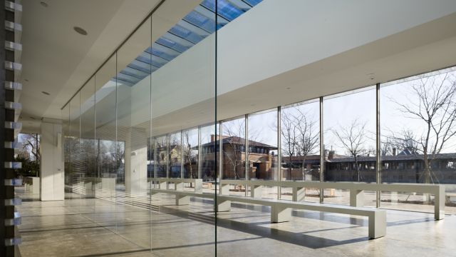 Photo from inside the Martin House visitor center Photo from inside the Martin House visitor center